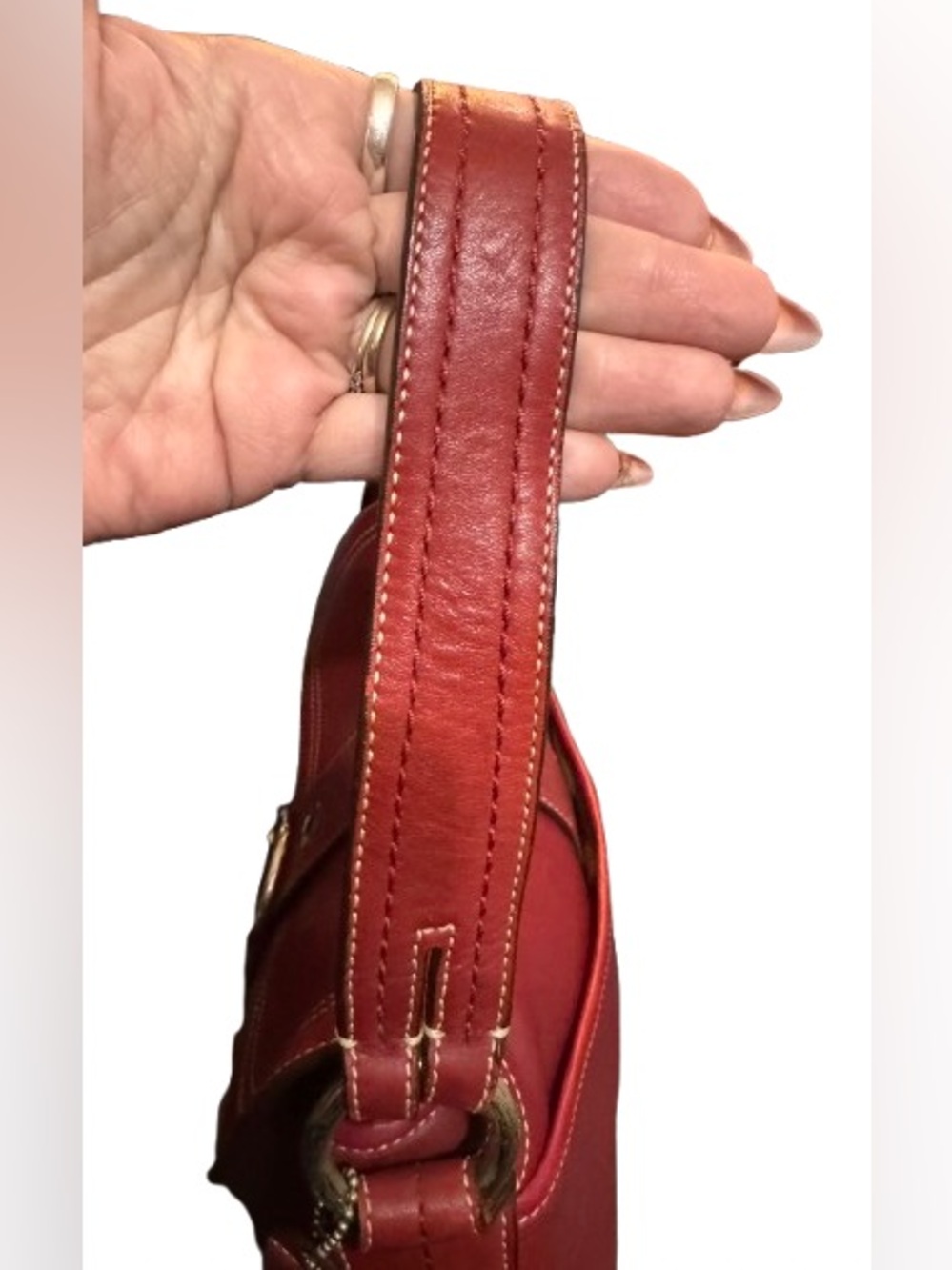 Coach F10910 Y2K Medium Soho Flap Shoulder Bag (Red) - EUC - Picture 10 of 11